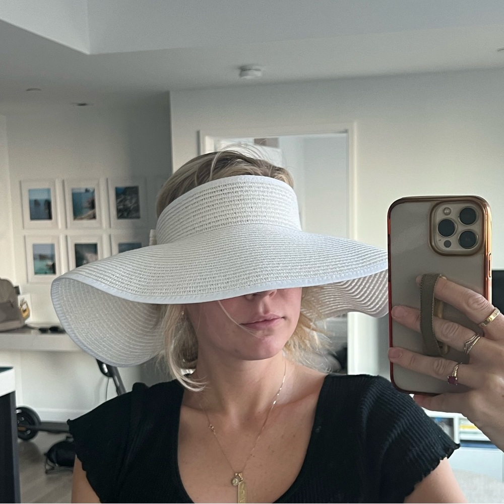 White summer hat